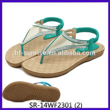 SR-14WF2301 (2) new model women sandals china wholesale sandals fashion flat summer sandals for women